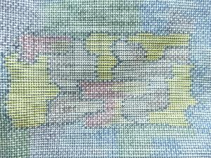 アンティーク　抽象模様織り出し本場大島紬着物